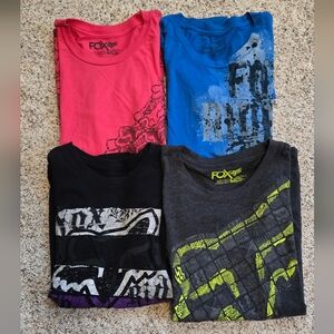 FOX Rider Gray Logo Tee L